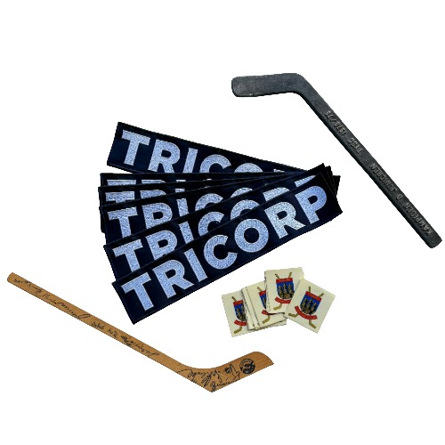 Litvinov ministick  I  ministick 1978-1979  I  6 Tricorp emblemen  I  7 Tilburg IJshockeyclub stickers