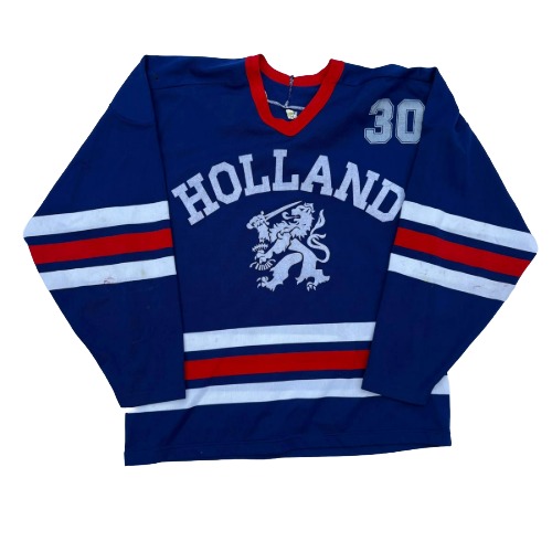 Vintage Nederlands team jersey blauw