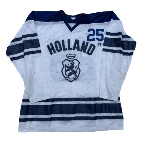 Vintage Nederlands team jersey wit 