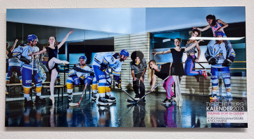 Perplexfoto 100x50 cm: Marc en Dennis Donders, Laurens Hooischuur en Marc van Ranzow